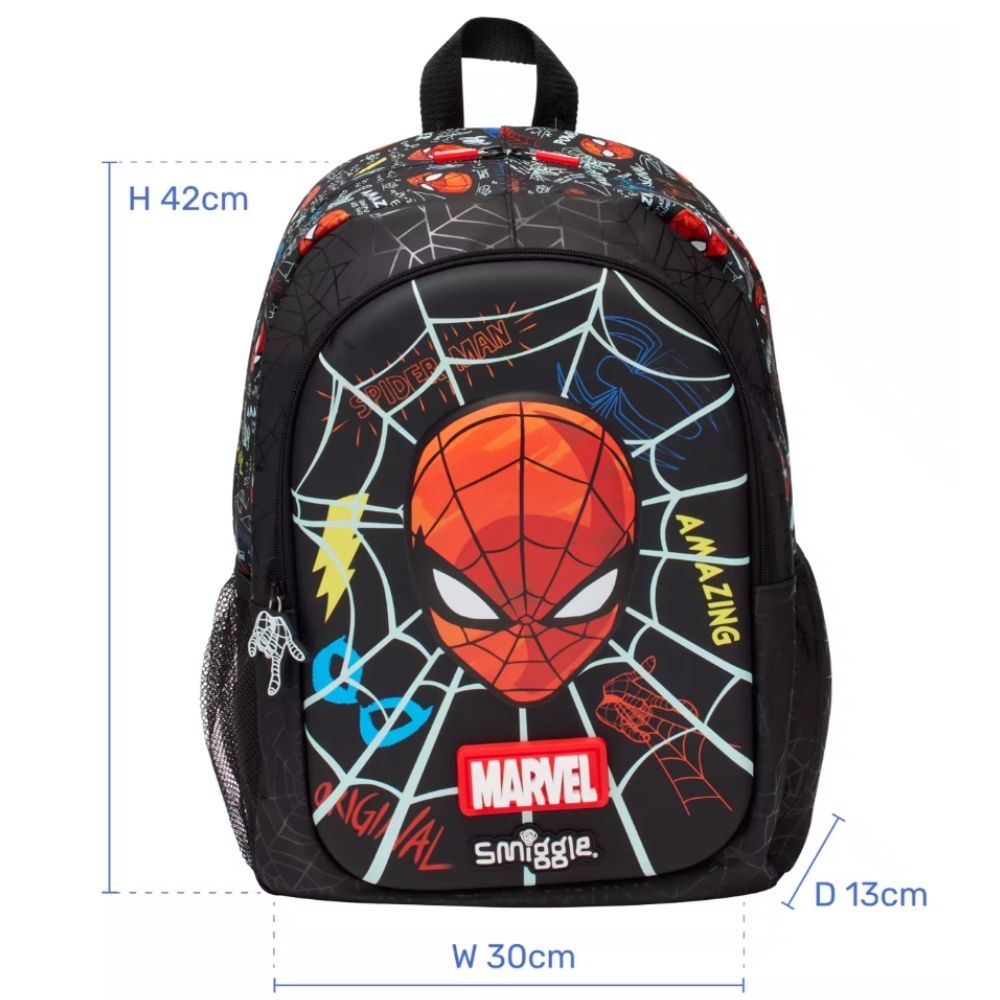 Original Smiggle Spider-Man Marvel Backpack 17 inches