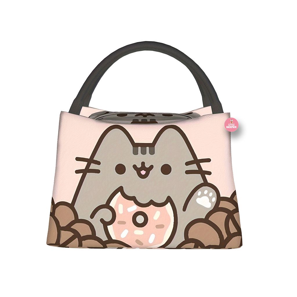 Cat Donut Delight Insulated Lunch Bag