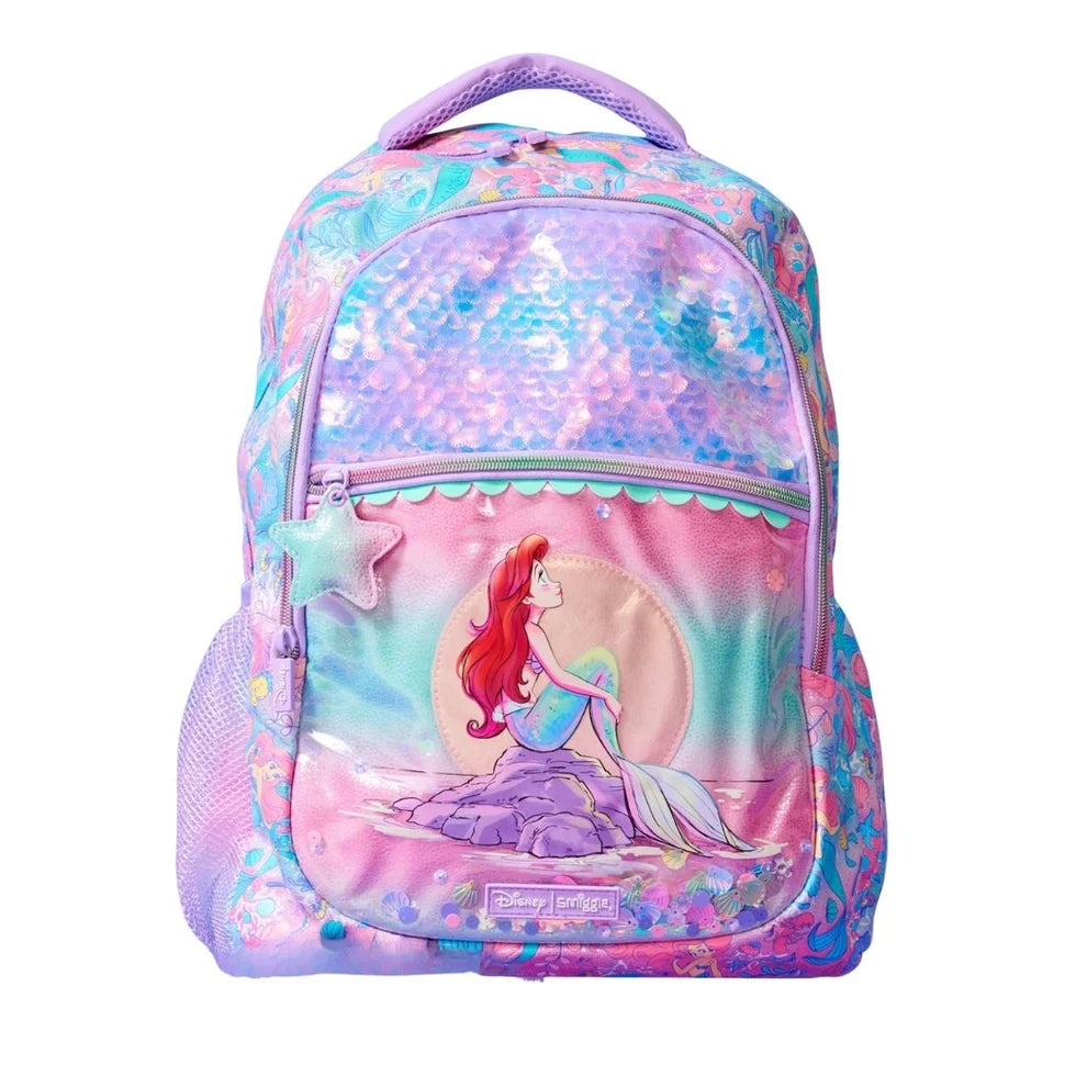 Original Smiggle Disney Little Mermaid Backpack 17 inches