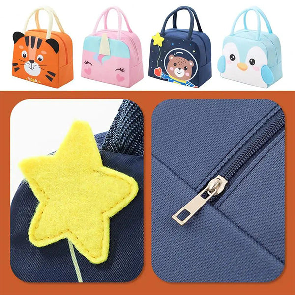 3D Cartoon Portable Insulation Lunch Bags