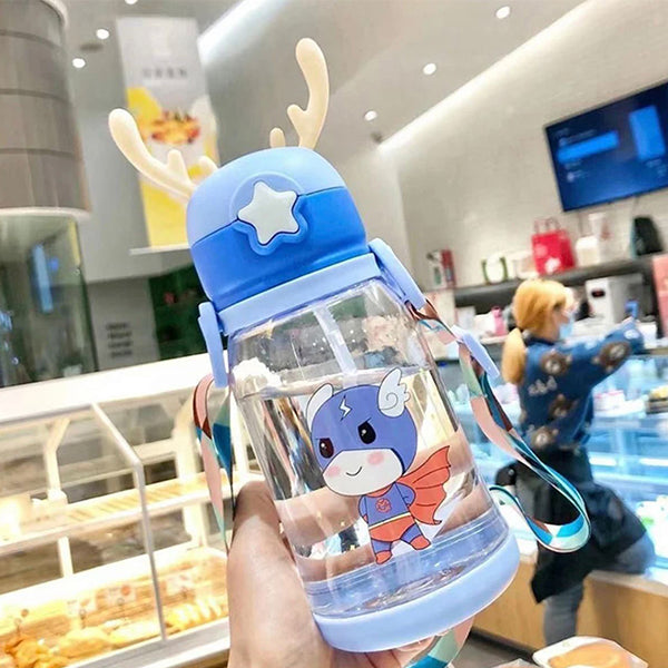 Captain America 550ml water bottle with Straw