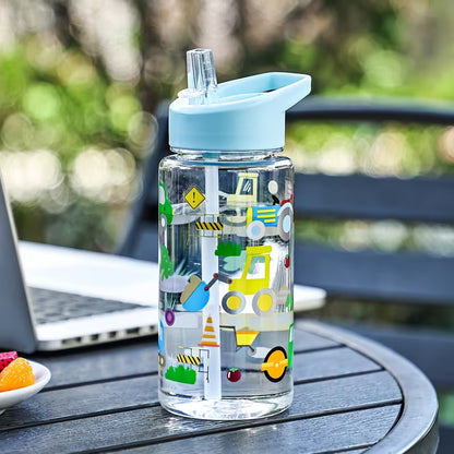 Hydrate and Play Series Water Bottle with Straw Lid (450ml)