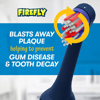 Firefly Hot Wheels Power Toothbrush with Antibacterial Cover (Ages 3+)