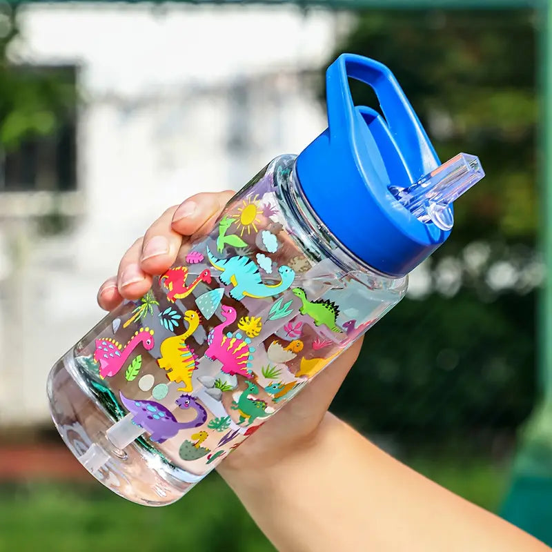 Hydrate and Play Series Water Bottle with Straw Lid (450ml)