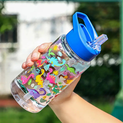 Hydrate and Play Series Water Bottle with Straw Lid (450ml)
