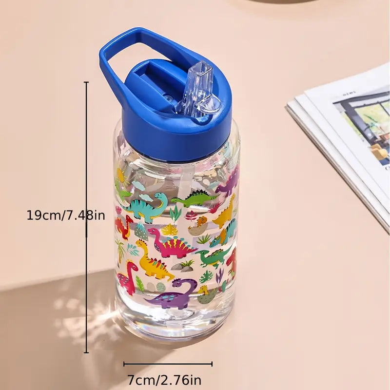 Hydrate and Play Series Water Bottle with Straw Lid (450ml)