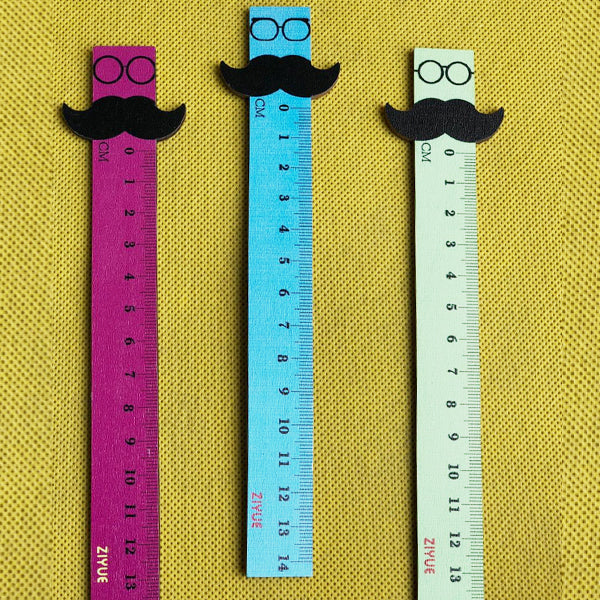 Mustache Wooden Ruler – Little Backpack