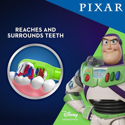 Oral-B Kids Battery Electric Toothbrush, Disney's Buzz Lightyear | Cavity Protection