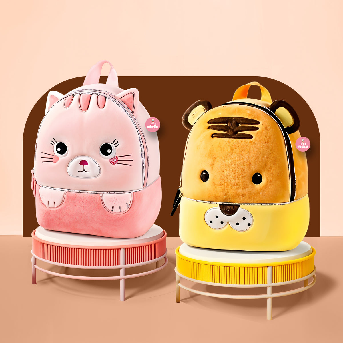 Plush Animal Backpack for Toddlers