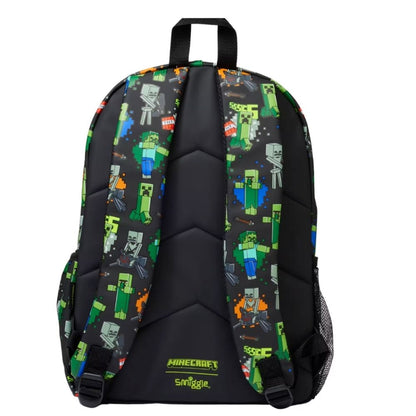 Original Smiggle Minecraft Creeper Backpack 17 inches