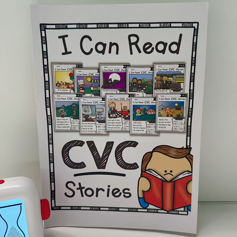 I Can Read CVC Stories- First Words Workbook