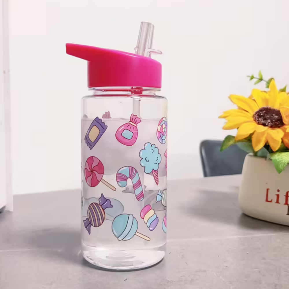 Hydrate & Play Series- Kids Water Bottle with Straw Lid | 500ml | BPA Free