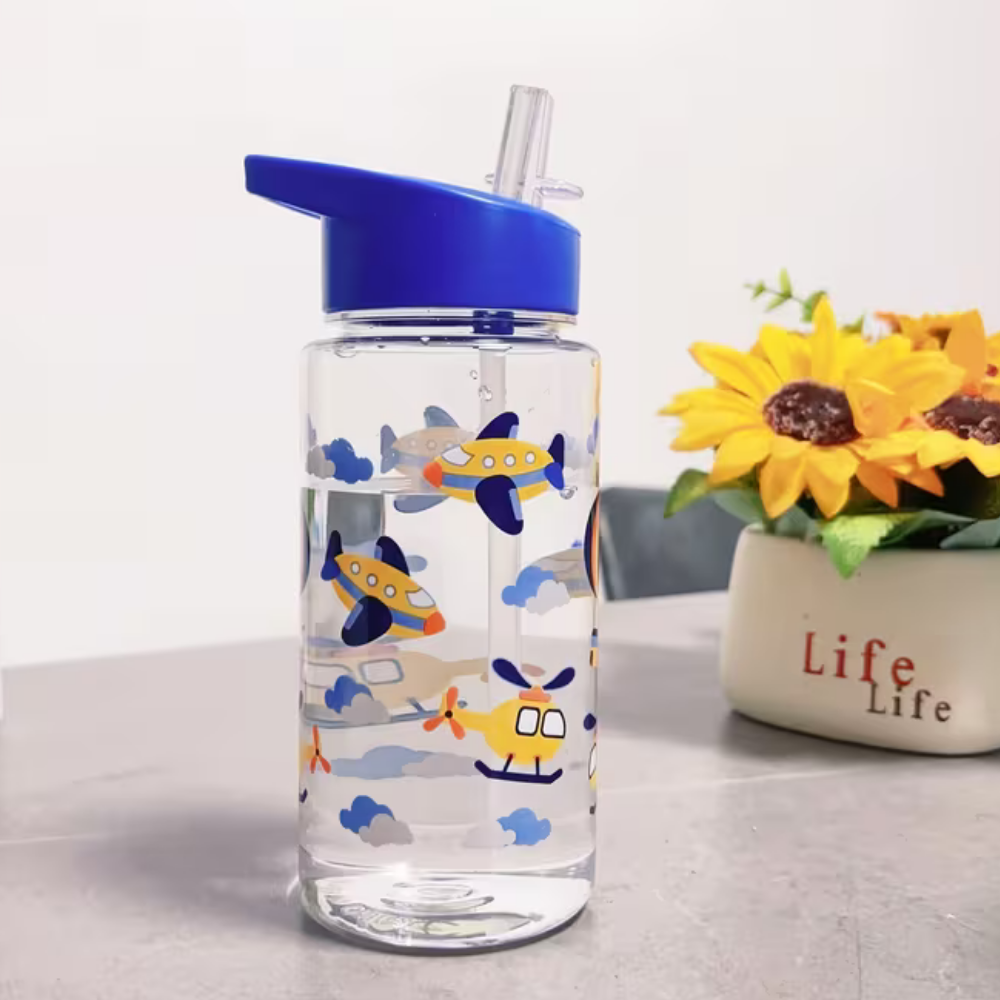 Hydrate & Play Series- Kids Water Bottle with Straw Lid | 500ml | BPA Free