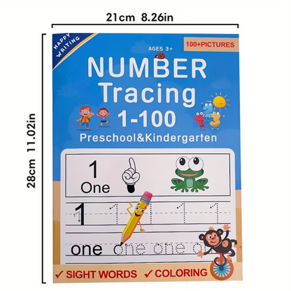 Count & Conquer: Number Tracing 1–100 Workbook