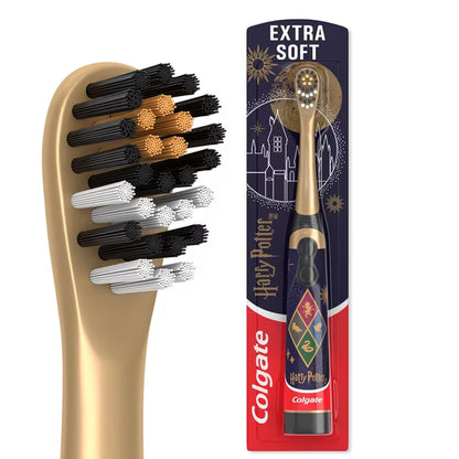 Colgate Harry Potter Kids Toothbrush – Battery Powered, Extra Soft | Fun Brushing for Little Wizards