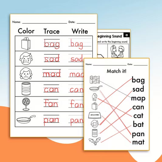 Early Learning Activity Book – Reading, Writing & Phonics Practice