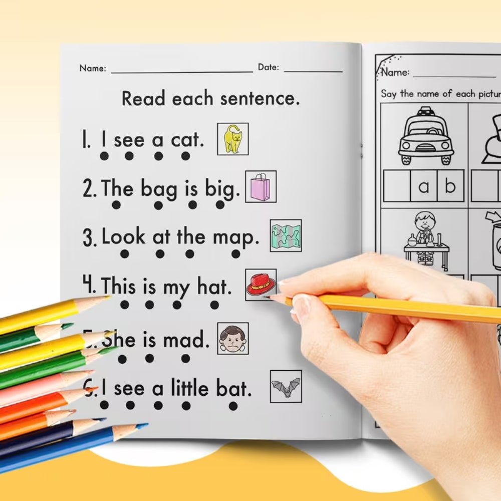 Early Learning Activity Book – Reading, Writing & Phonics Practice