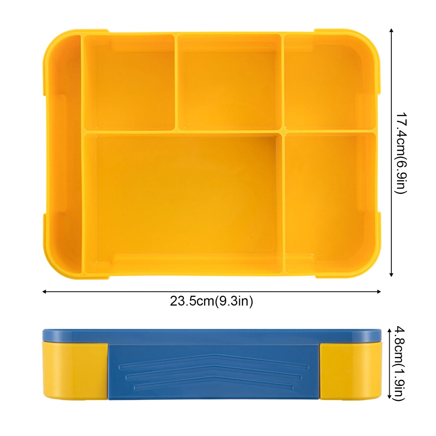 1330ml Bento 6 Compartments Lunch Box