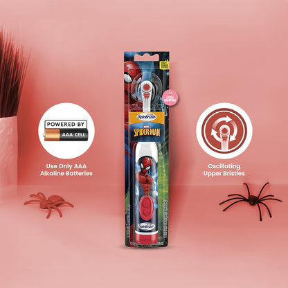 Spiderman Kid’s Spinbrush Electric Battery Toothbrush, Soft
