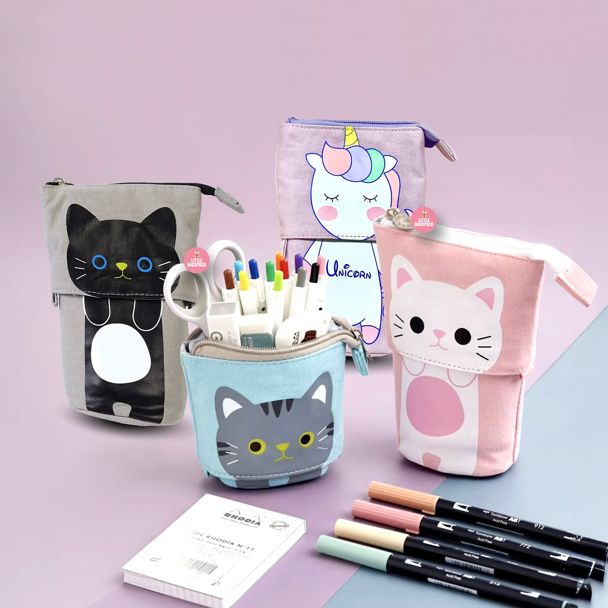 Cute Animal Sliding Pencil Case