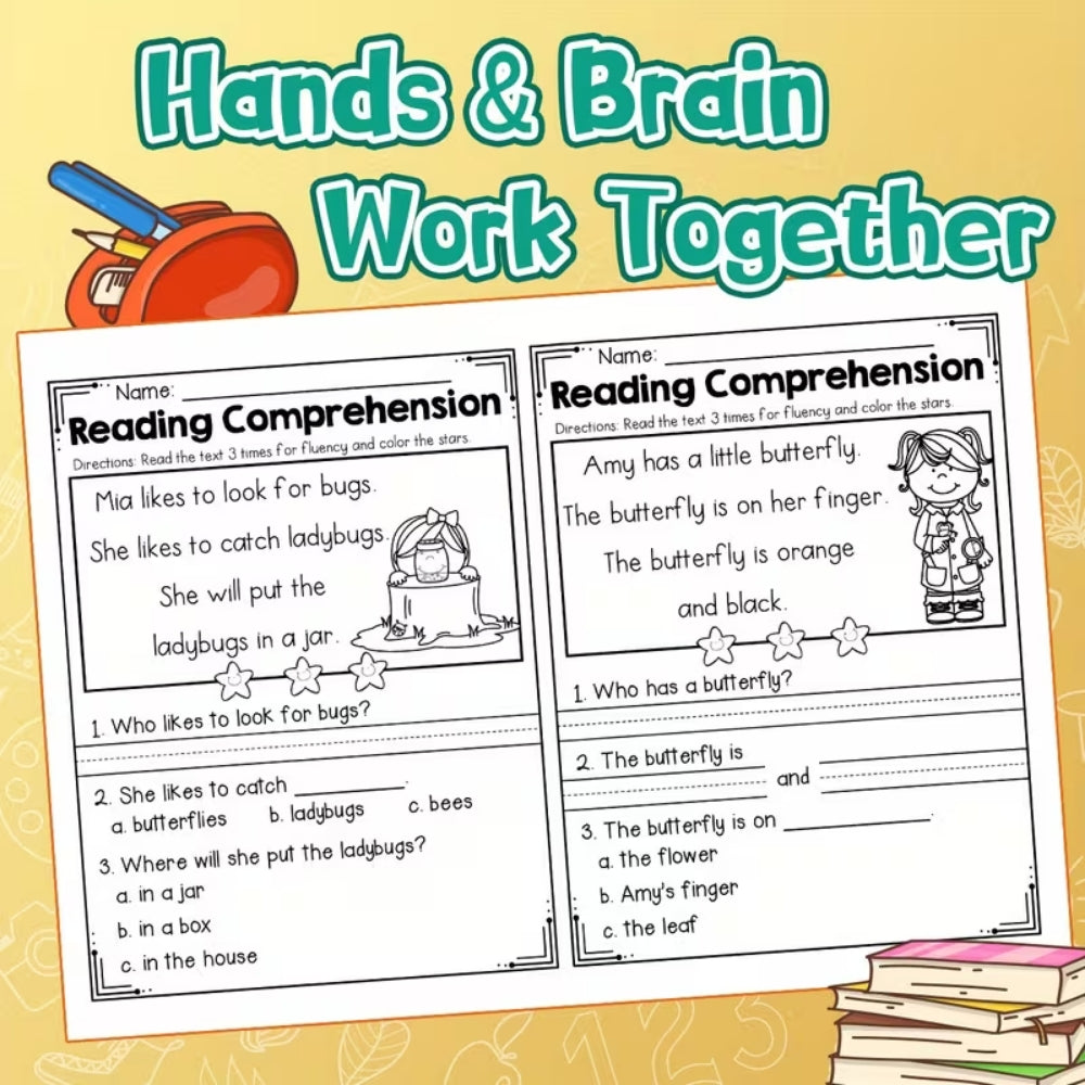 Reading Comprehension Beginning Readers (Spring Edition) 24 Pages