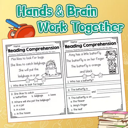 Reading Comprehension Beginning Readers (Spring Edition) 24 Pages