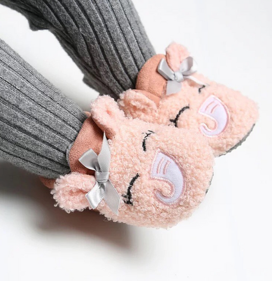 Elephant Cozy Fleece Shoes (6-9 months) Size 2
