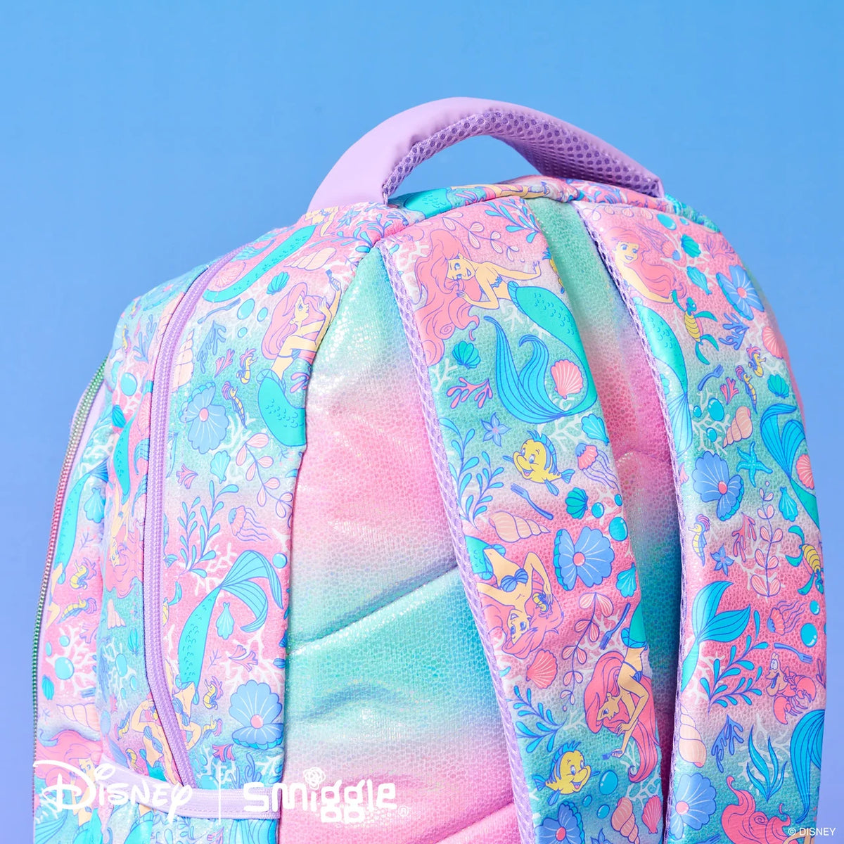 Original Smiggle Disney Little Mermaid Backpack 17 inches