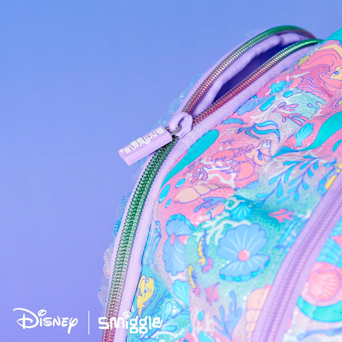 Original Smiggle Disney Little Mermaid Backpack 17 inches