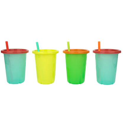 Take & Toss Reusable Straw Cups (4 Pcs)