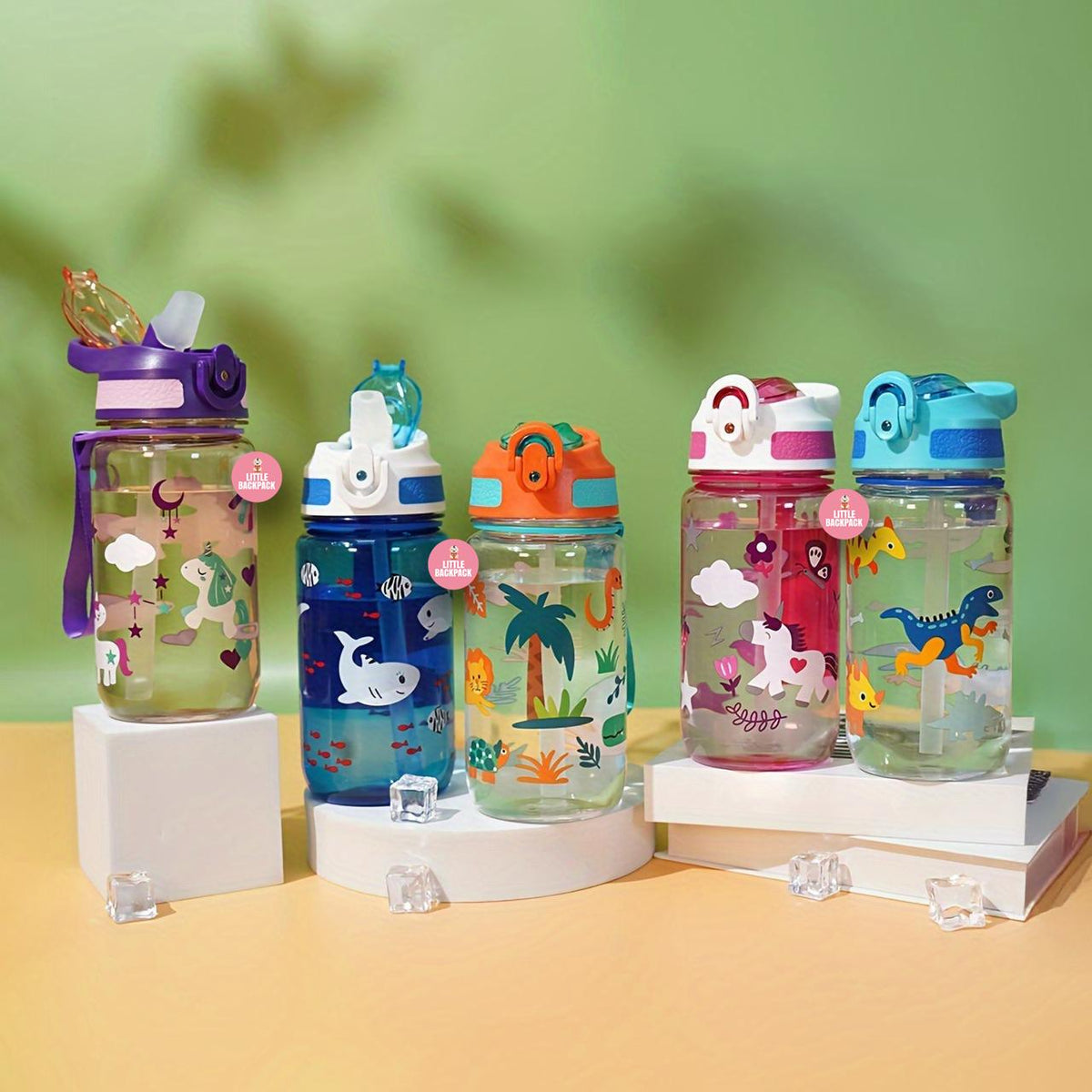 Playful Hydration Water Bottles (600ml)