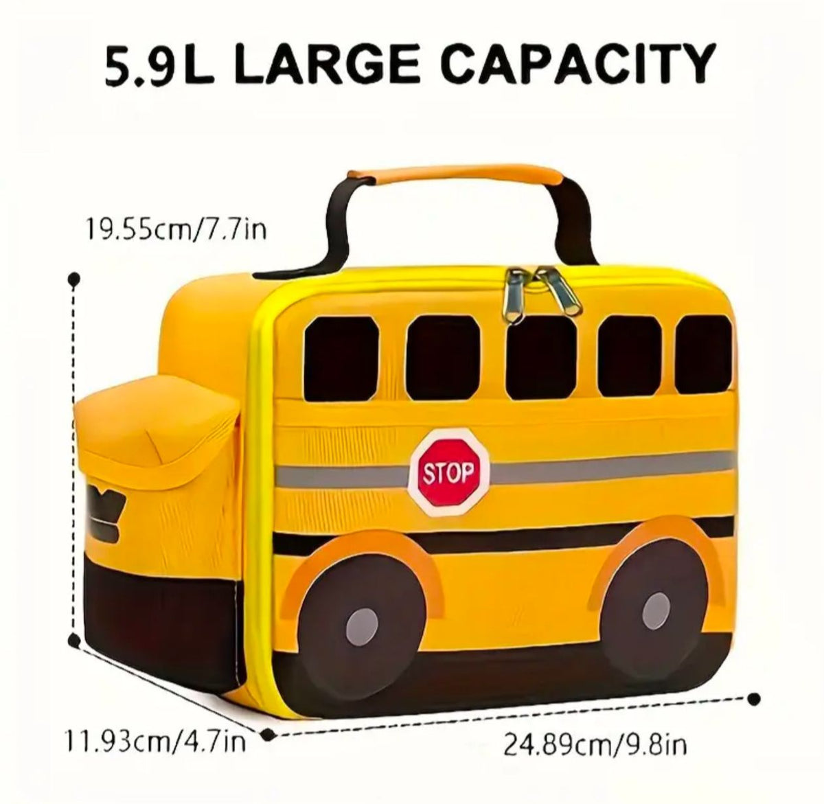 The School Bus Insulated Lunchbag