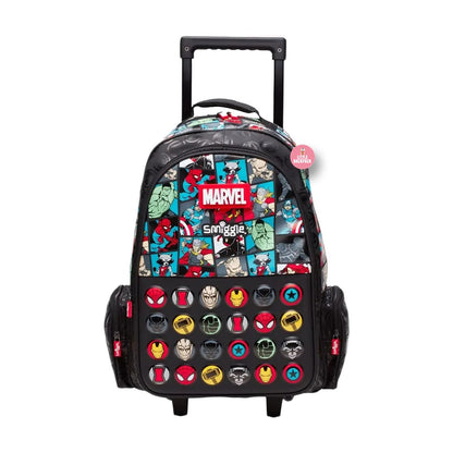SMIGGLE MARVEL TROLLEY BACKPACK WITH LIGHT UP WHEELS (20 Inches)