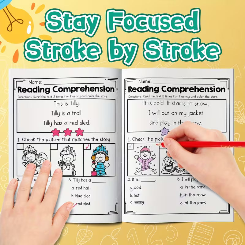 Reading Comprehension for Beginning Readers – Winter Edition 24 Pages