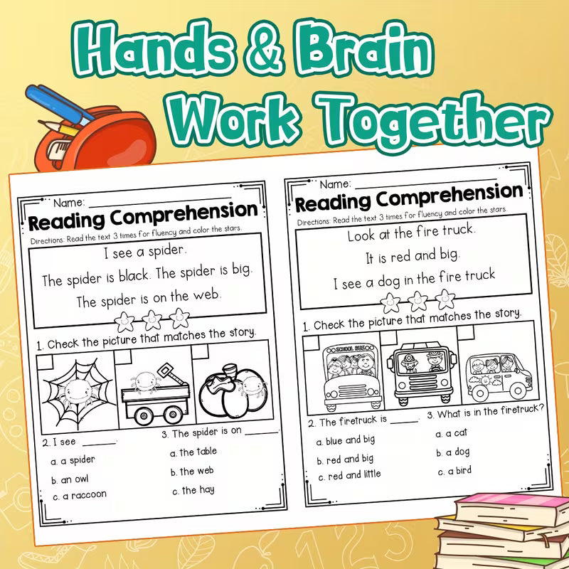 Reading Comprehension for Beginning Readers – Fall Edition 24 Pages