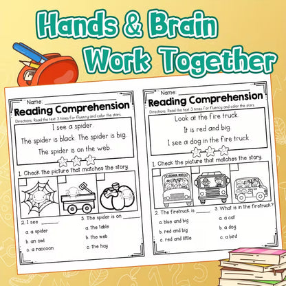 Reading Comprehension for Beginning Readers – Fall Edition 24 Pages