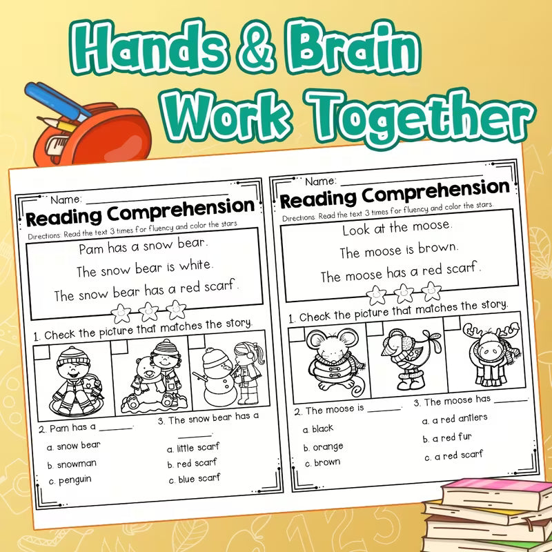Little Learners Reading Comprehension Series | Complete Set of 4
