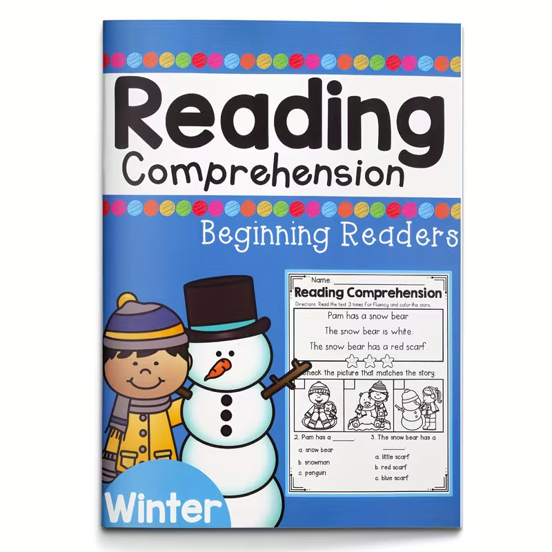 Reading Comprehension for Beginning Readers – Winter Edition 24 Pages