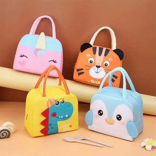 3D Cartoon Portable Insulation Lunch Bags
