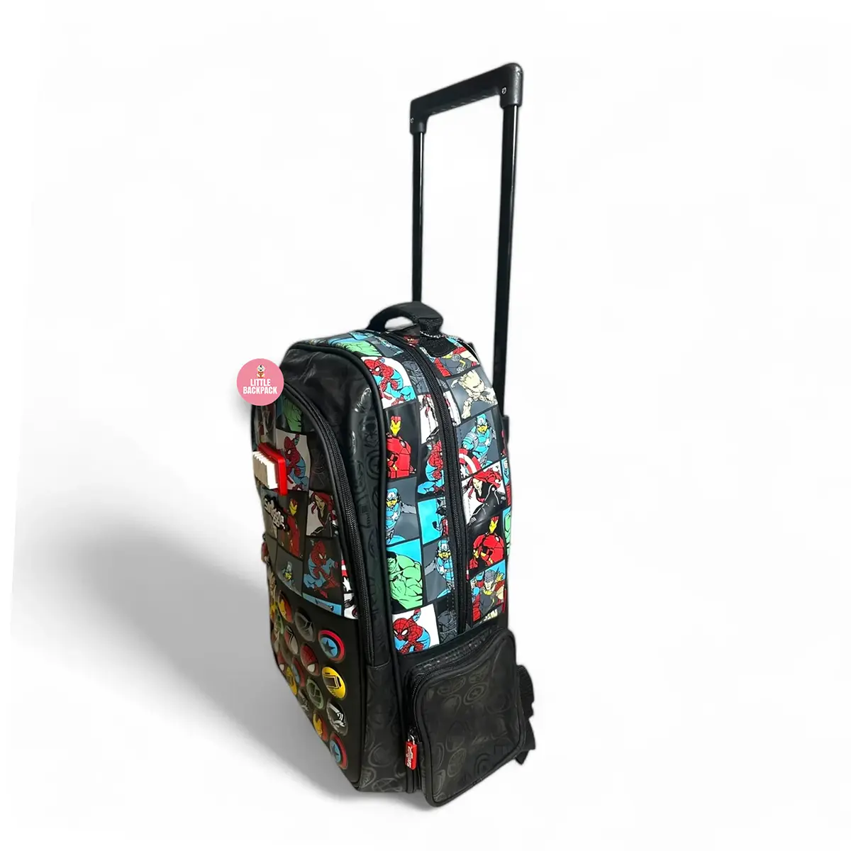 SMIGGLE MARVEL TROLLEY BACKPACK WITH LIGHT UP WHEELS (20 Inches)