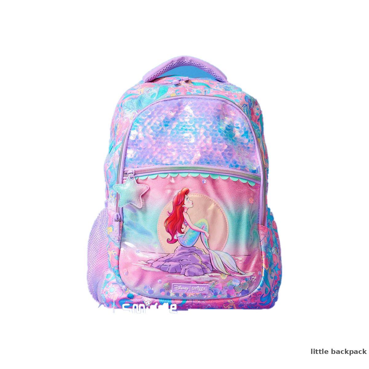 Smiggle Disney Little Mermaid Backpack 17 inches