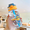 Ship 480ml Water Bottle with Silicone Mouth Straw