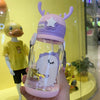 Magical Unicorn 550ml water bottle with Straw